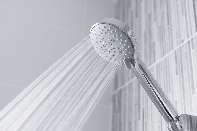 Rain Showerhead in Minimalist Space