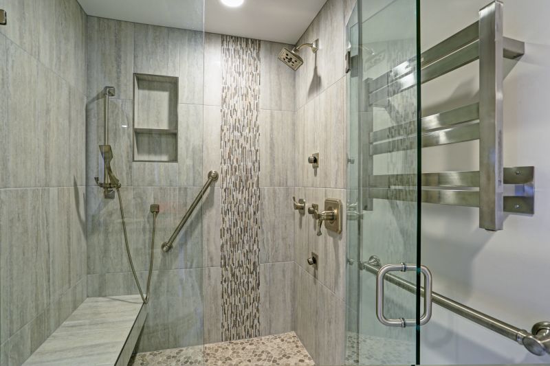 Open Concept Shower with Frameless Glass